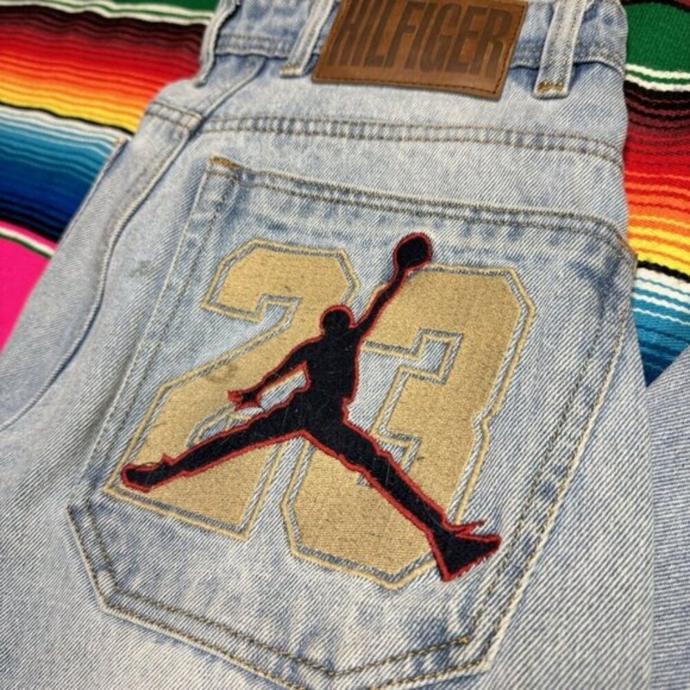 Vintage Air Jordan x Tommy Hilfiger Jeans Men Fit 28x30 Embroidered‎ Y2K RAREx